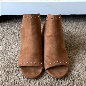 Sam Edelman Circus brown suede heel mules